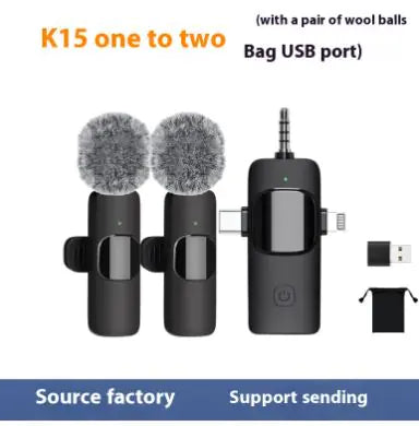 Wireless Collar Clip Microphone